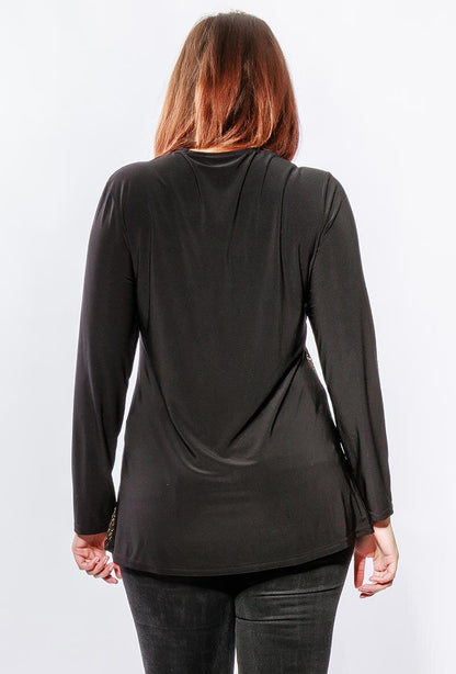 Plus Size Shiny Tunic
