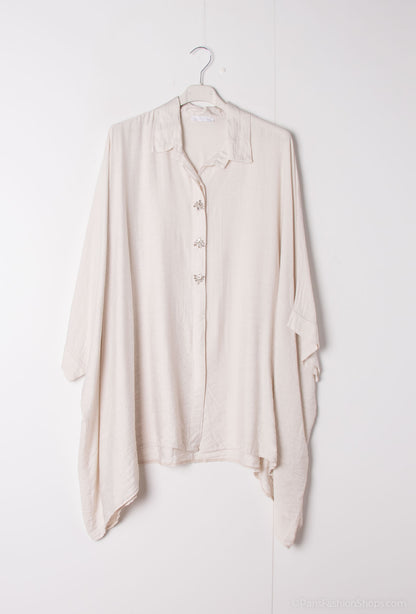 Plus Size Oversized Tunic med 3 Rhinestones