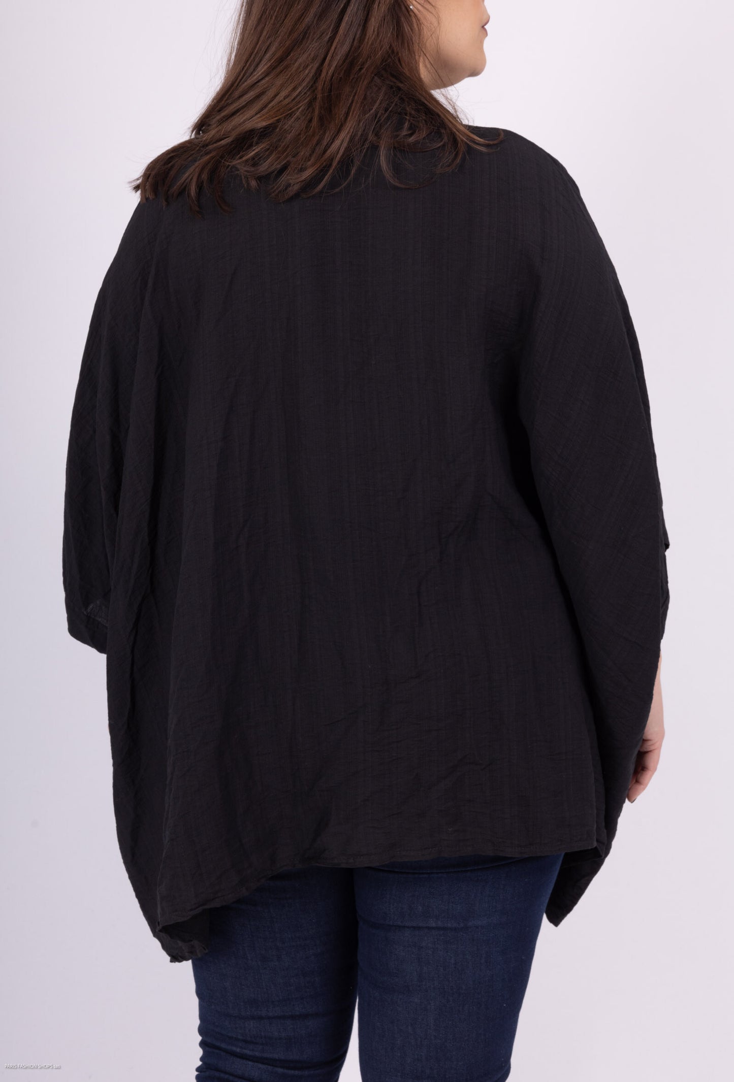 Plus Size Oversized Tunic med 3 Rhinestones