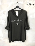 Plus Size Bomullstunika - Life is Beautiful, Stl 38-54