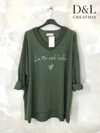 Plus Size Bomullstunika - Life is Beautiful, Stl 38-54