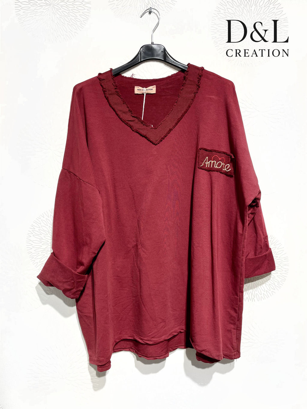 Amore Stretch Cotton Tunic Sizes T40 to T54+ i Stor Storlek