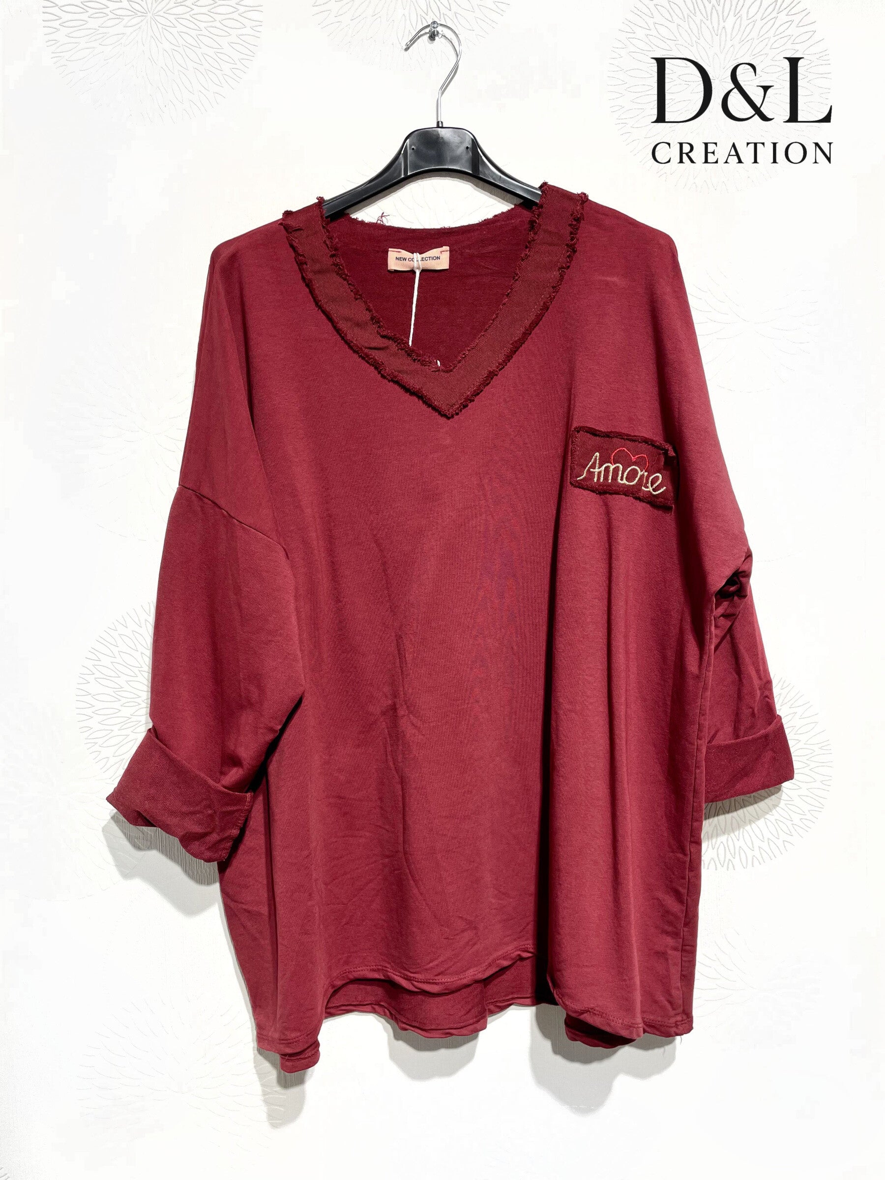 Amore Stretch Cotton Tunic Sizes T40 to T54+ i Stor Storlek