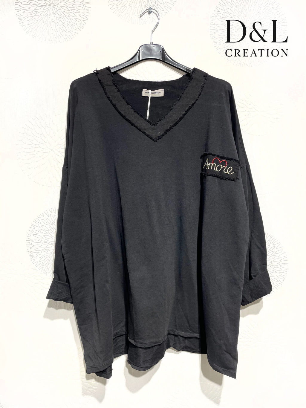 Amore Stretch Cotton Tunic Sizes T40 to T54+ i Stor Storlek