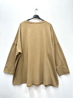 Cotton sweatshirt tunic i Stora Storlekar
