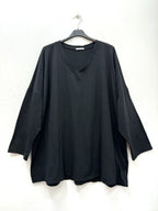 Cotton sweatshirt tunic i Stora Storlekar