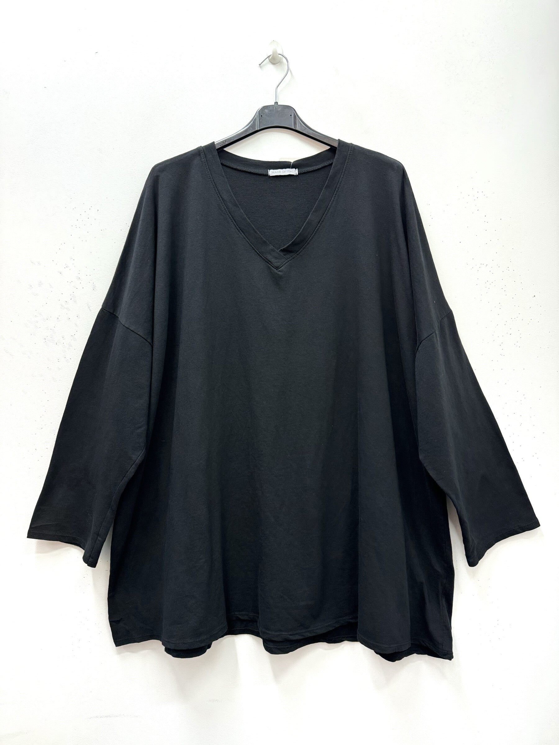 Cotton sweatshirt tunic i Stora Storlekar
