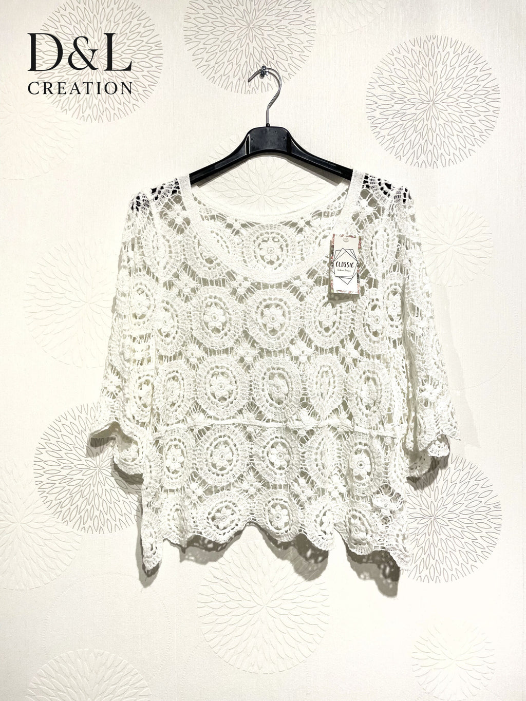 Plus Size Short tunic diamond embroidery T36 in T42
