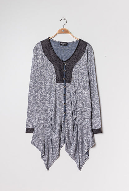 Plus Size Draped tunic
