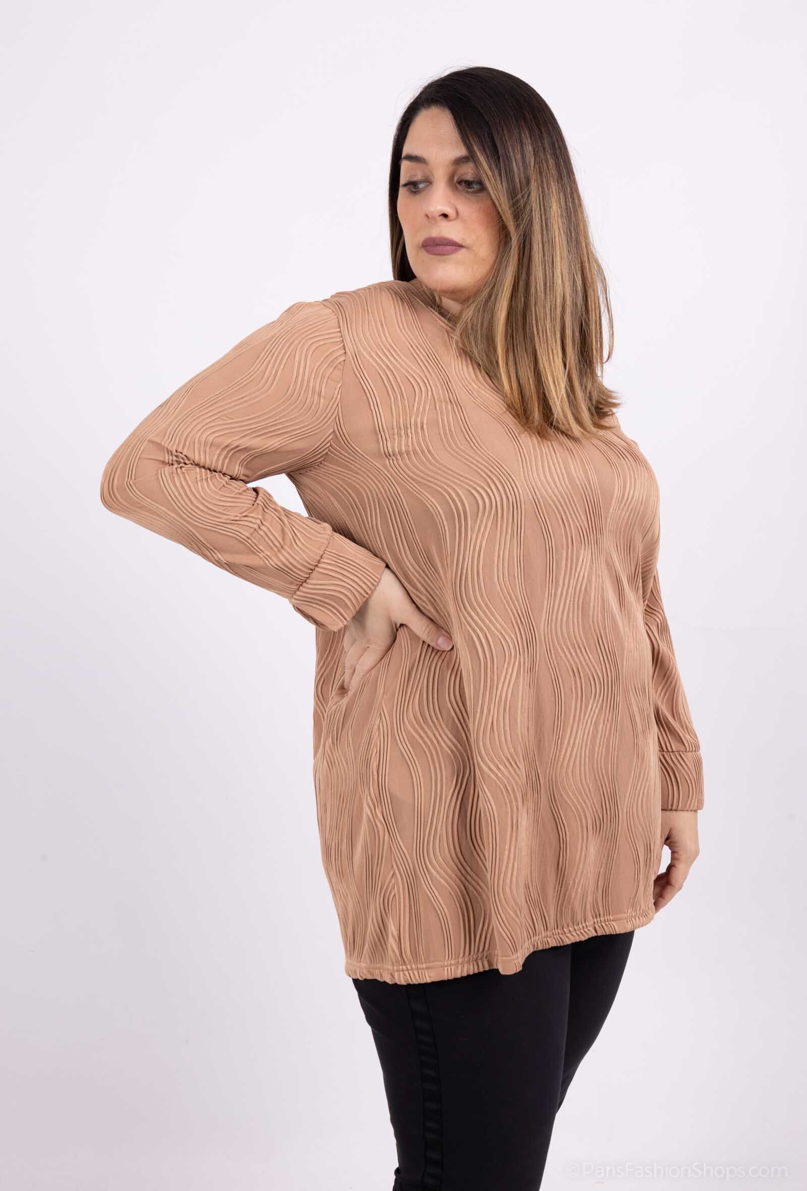 Plus Size Casual V-neck Tunic