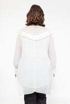 Plus Size Lace Chiffon Tunika
