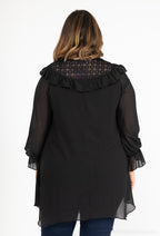 Plus Size Lace Chiffon Tunika