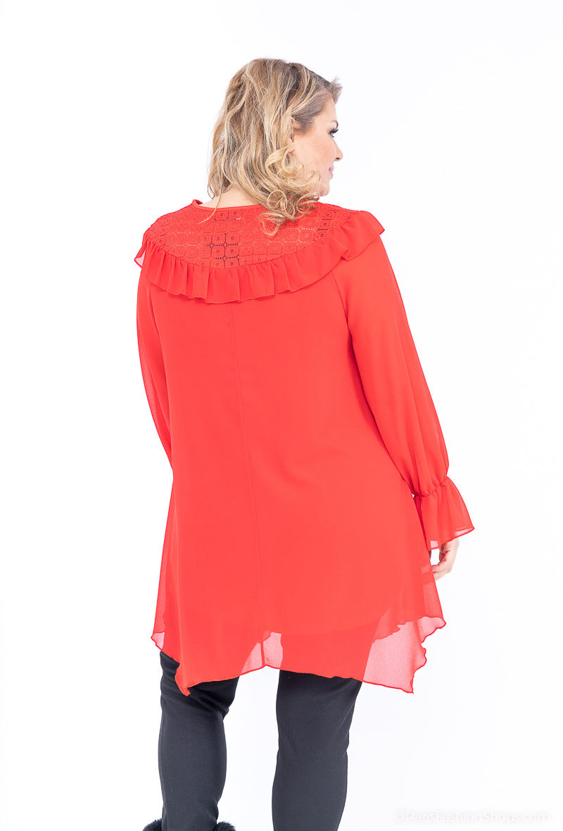 Not a Word i Stor Storlek - Trendig Klänning för Plus Size