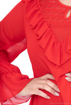 Not a Word i Stor Storlek - Trendig Klänning för Plus Size