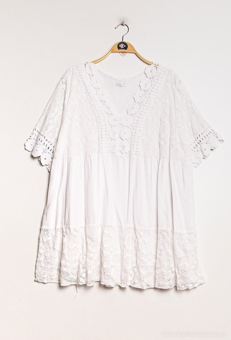 Plus Size Lace tunic