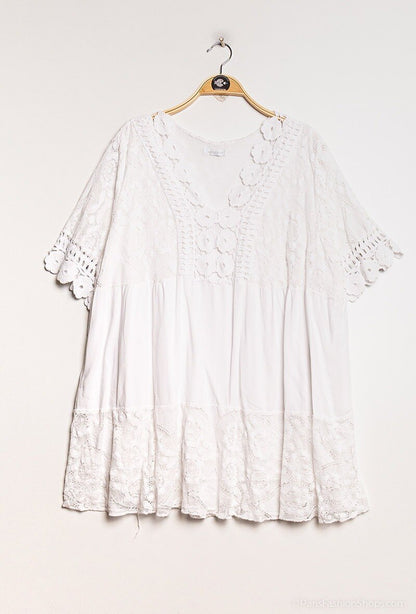 Plus Size Lace tunic