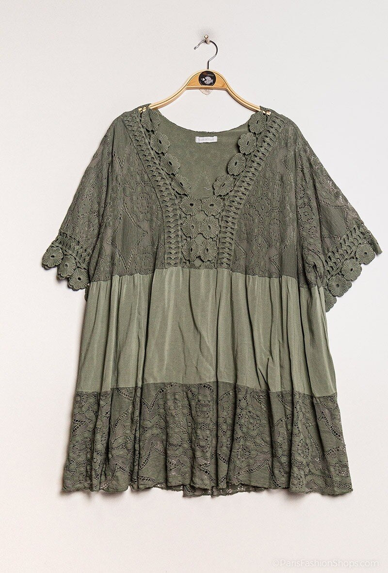Plus Size Lace tunic