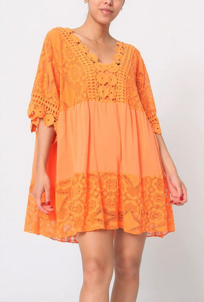 Plus Size Lace tunic