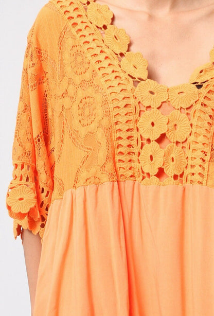 Plus Size Lace Tunic