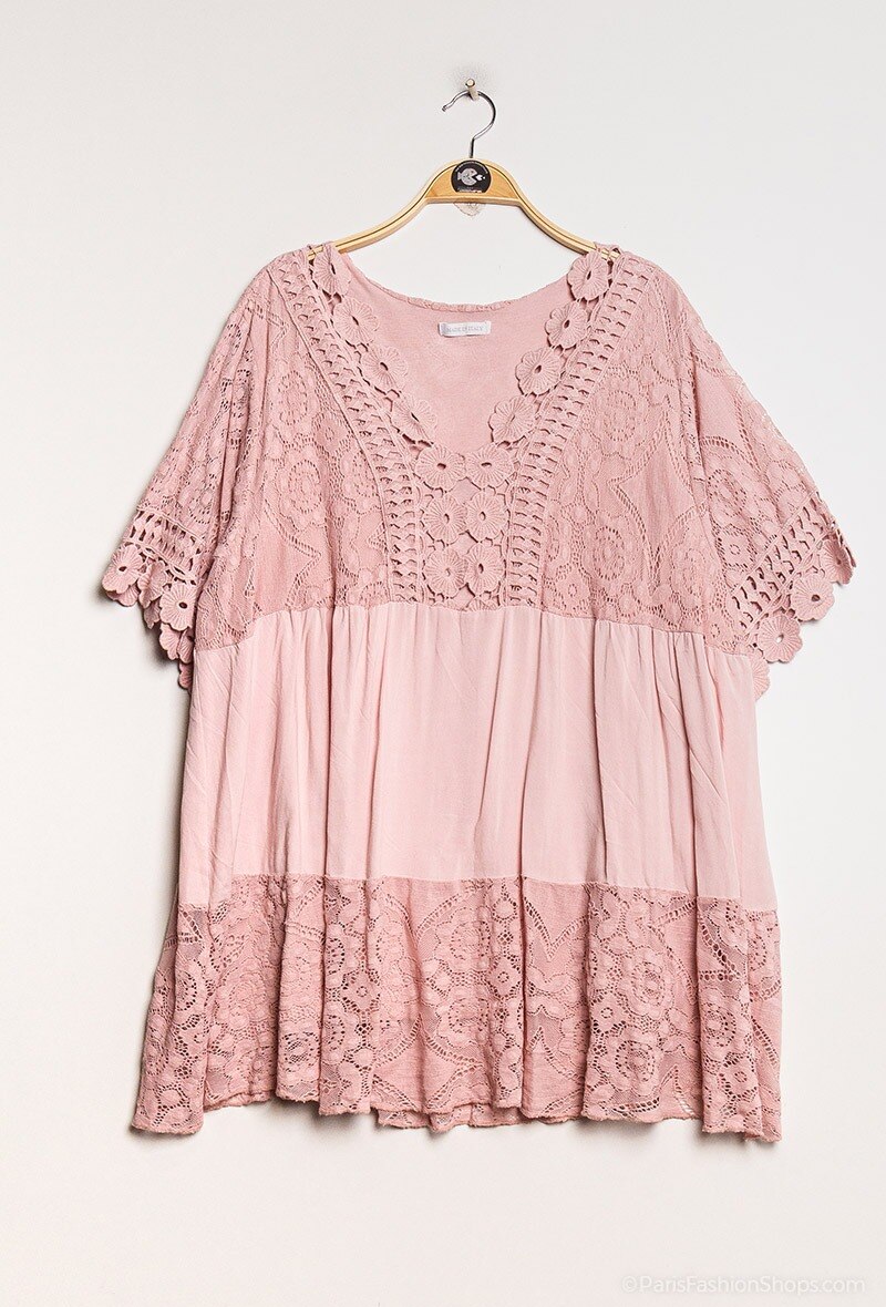 Plus Size Lace tunic