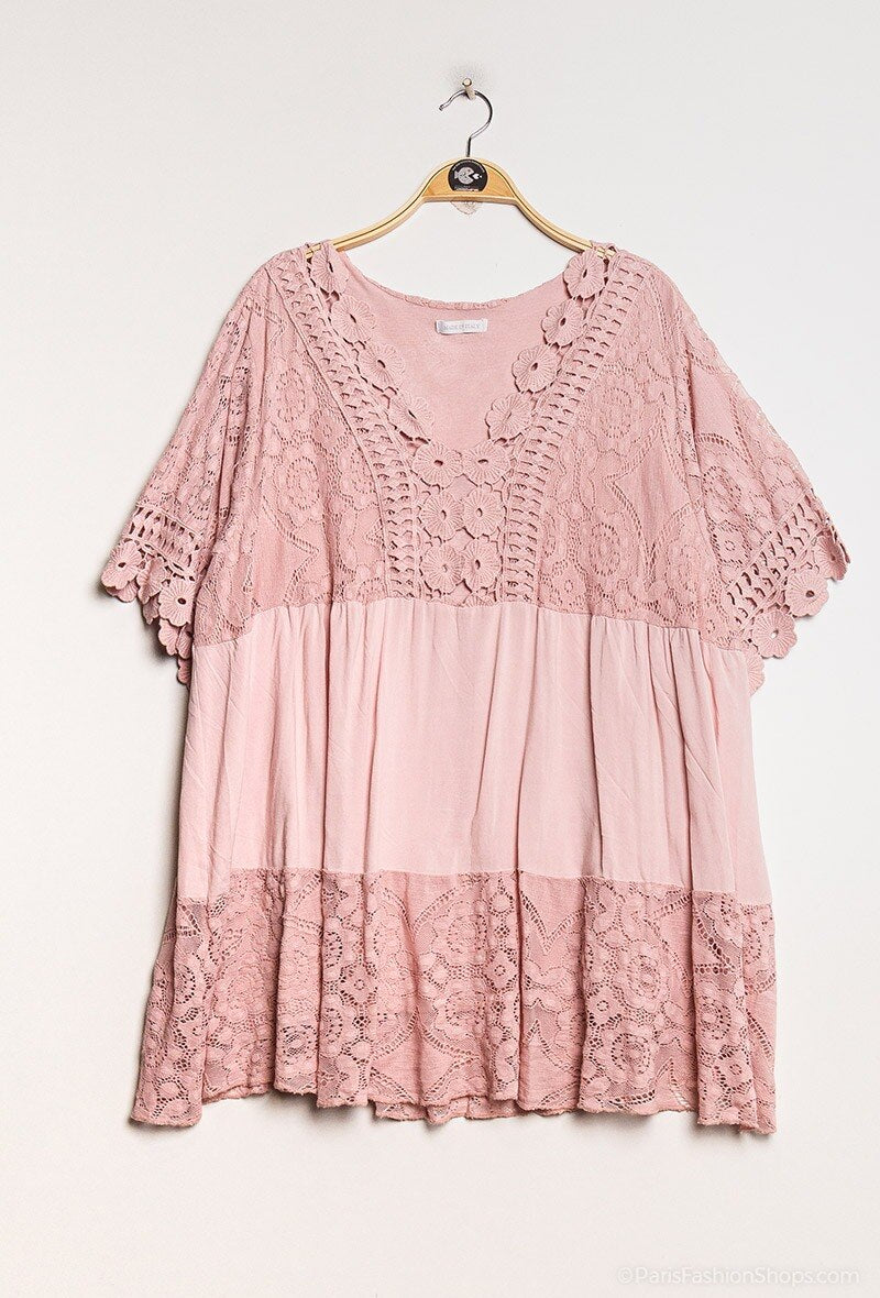 Plus Size Lace tunic