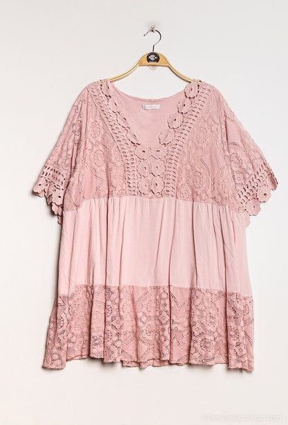 Plus Size Lace tunic