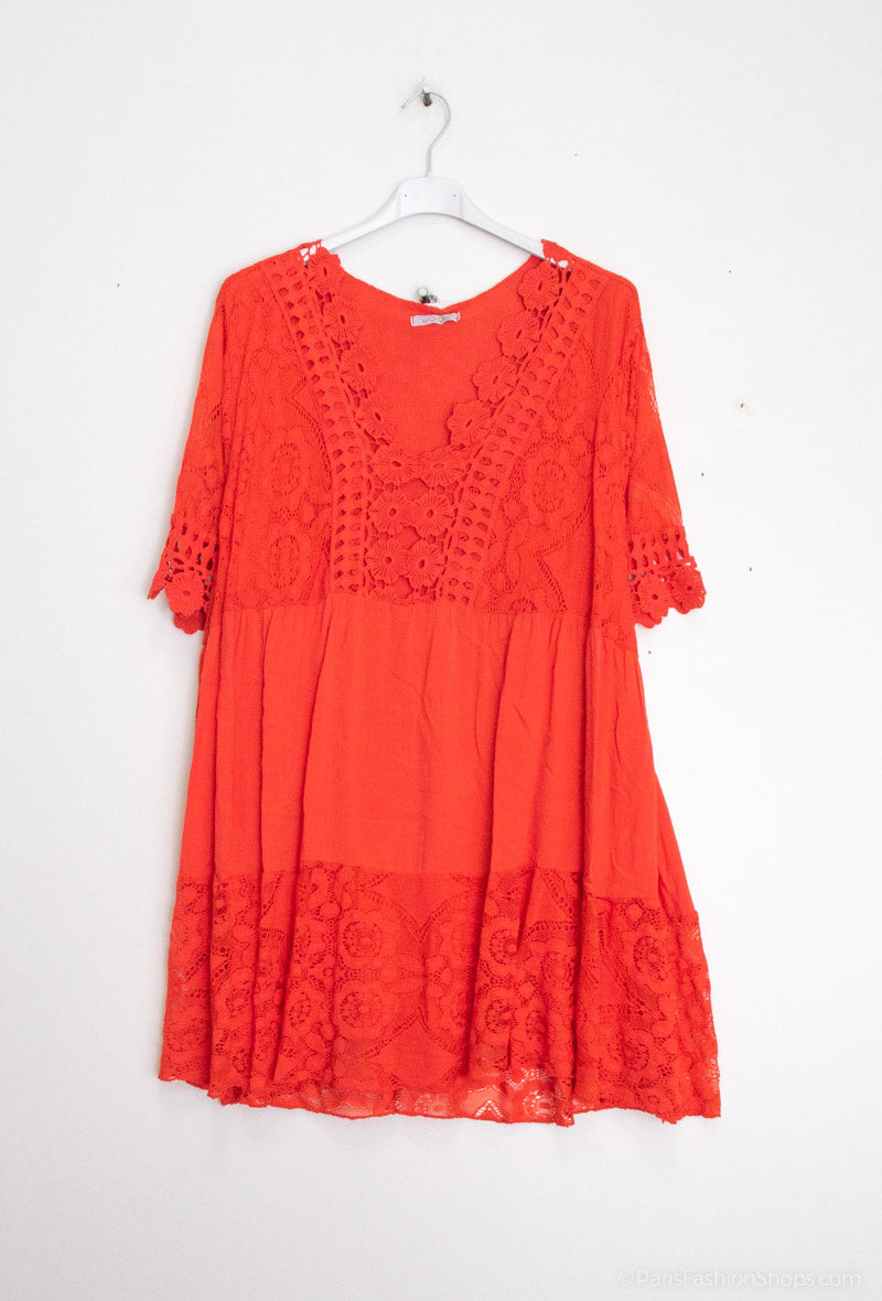 Plus Size Lace tunic