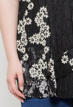 Plus Size Blommig Tunika