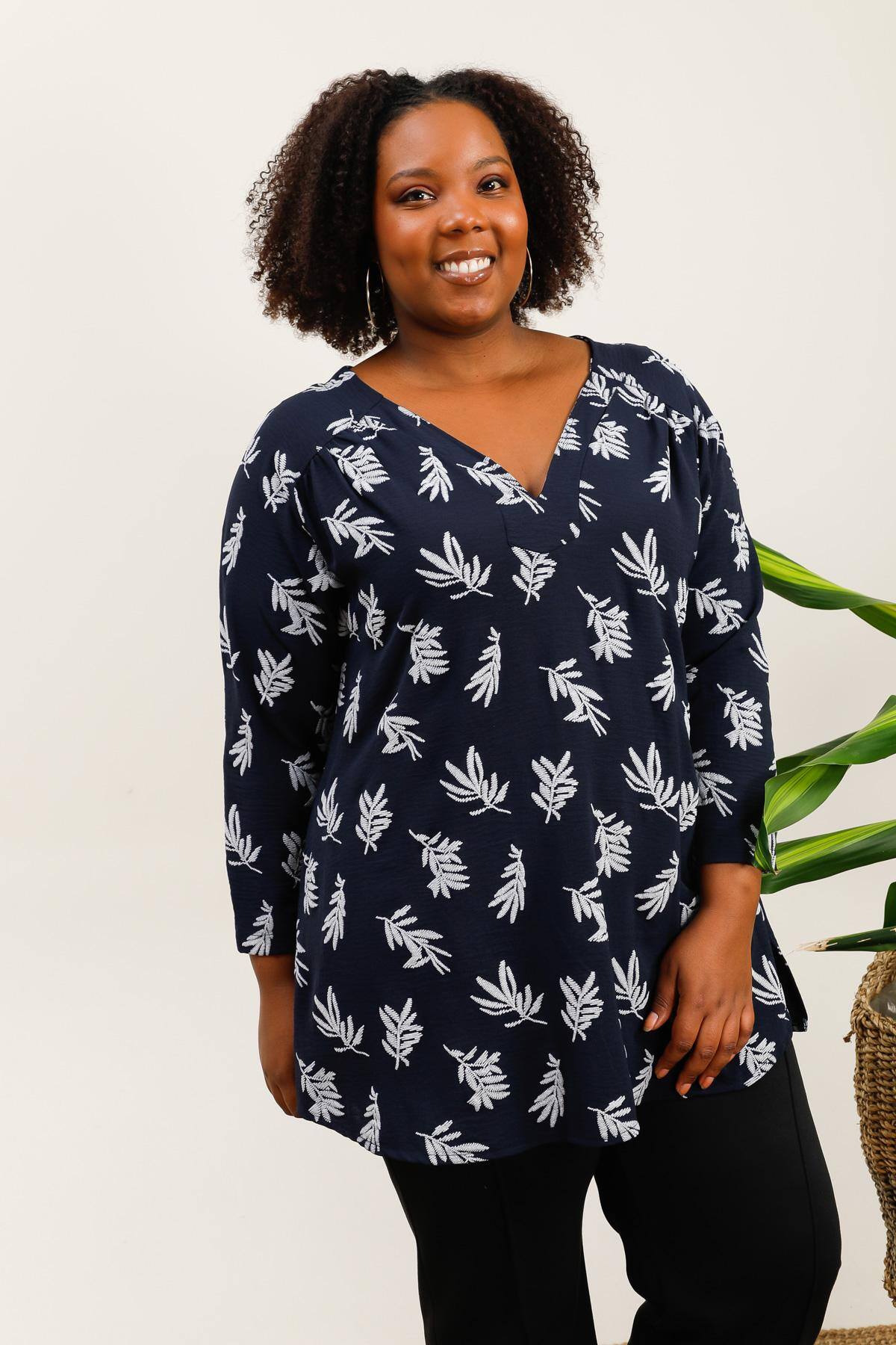 Plus Size Tunic i Stor Storlek