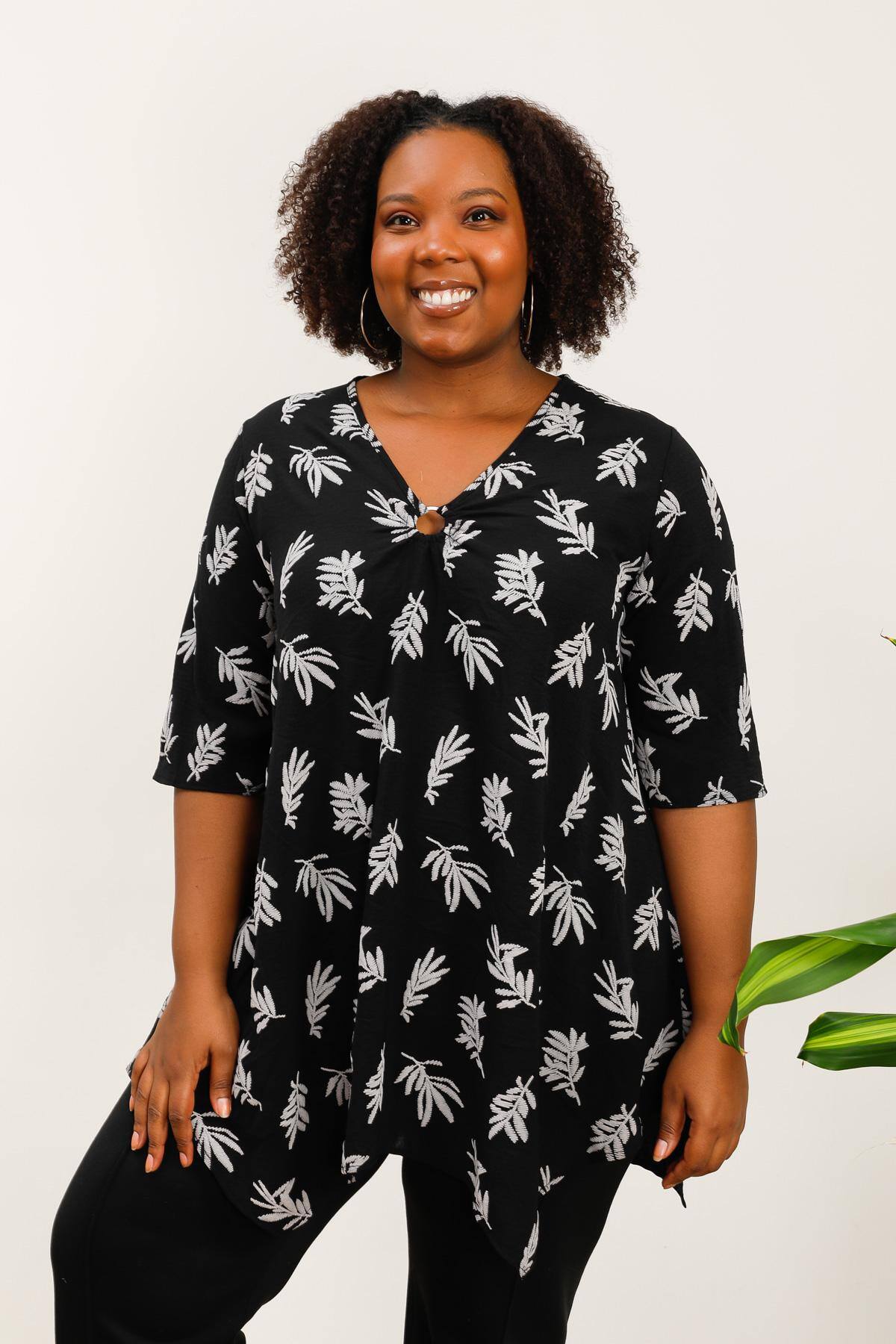 Plus size tunic i Stor Storlek