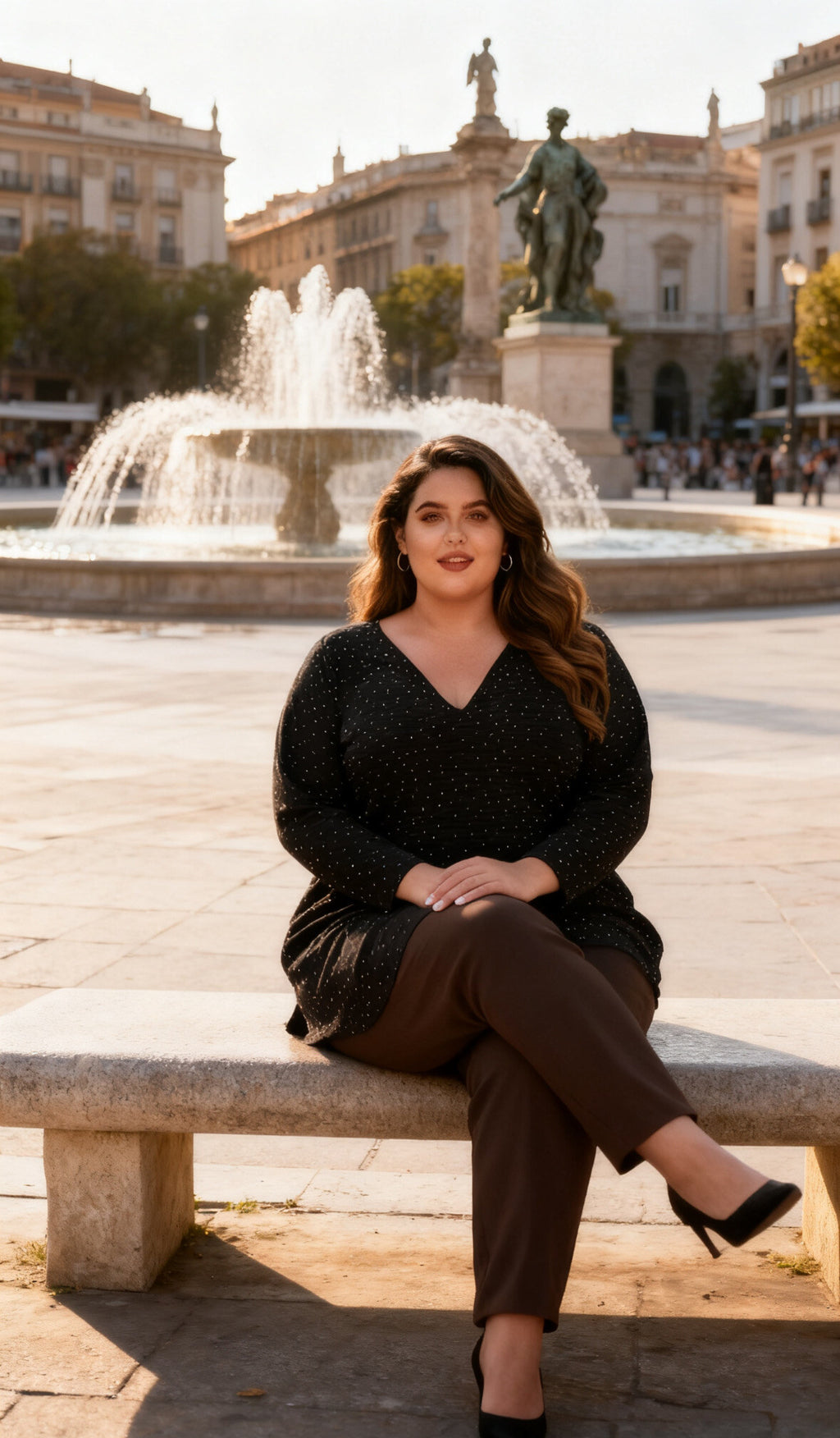 Plus size tunic i Stor Storlek