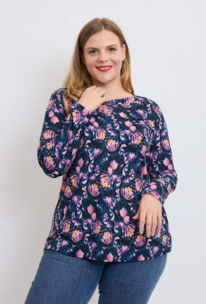Plus Size Printed tunic