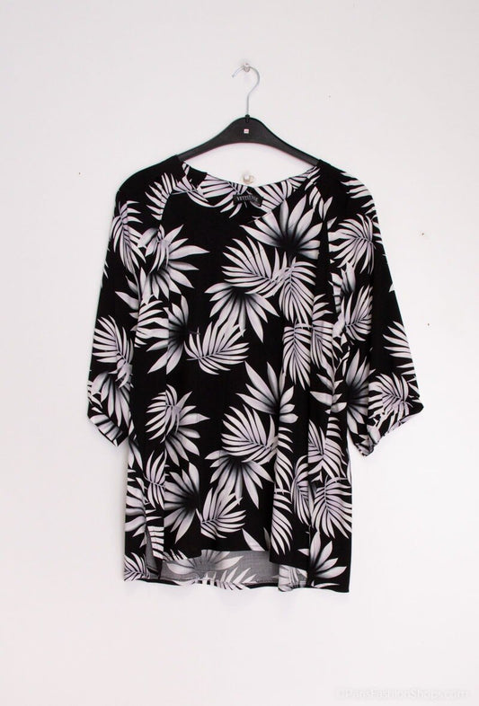 Plus Size Printed Tunic för Stora Storlekar