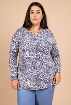 Plus Size Stretch Print Tunic