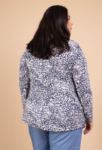 Plus Size Stretch Print Tunic