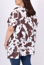 Plus Size Printed Tunic