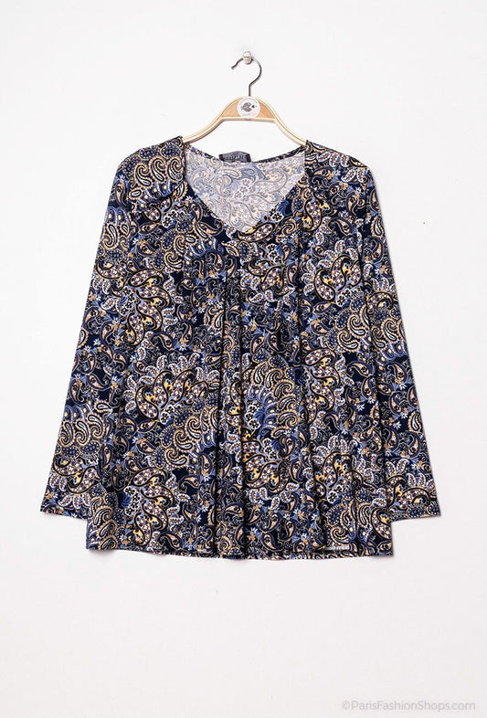 Plus Size Printed Tunic
