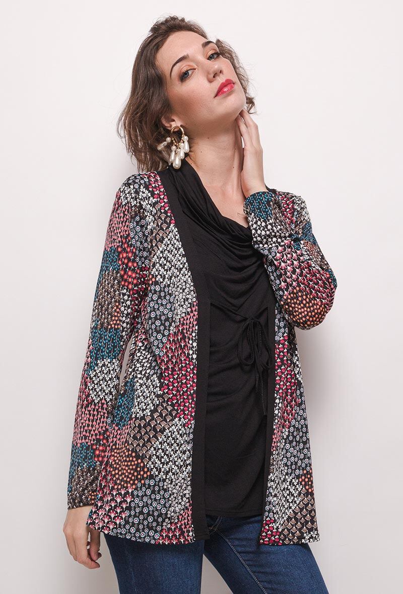 Plus Size Printed Tunic för Stora Kvinnor