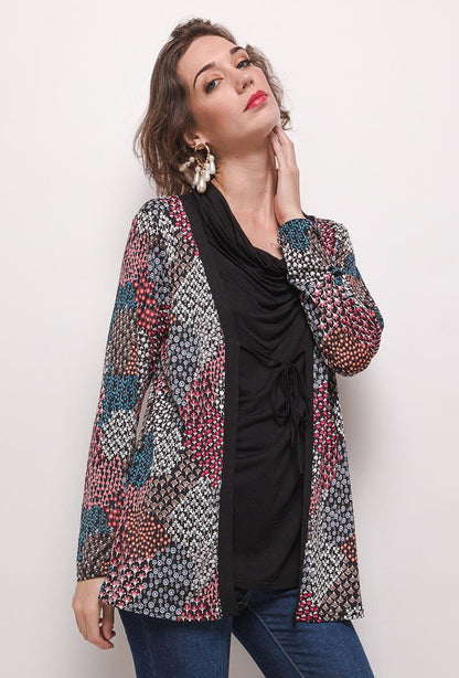 Plus Size Printed Tunic för Stora Kvinnor