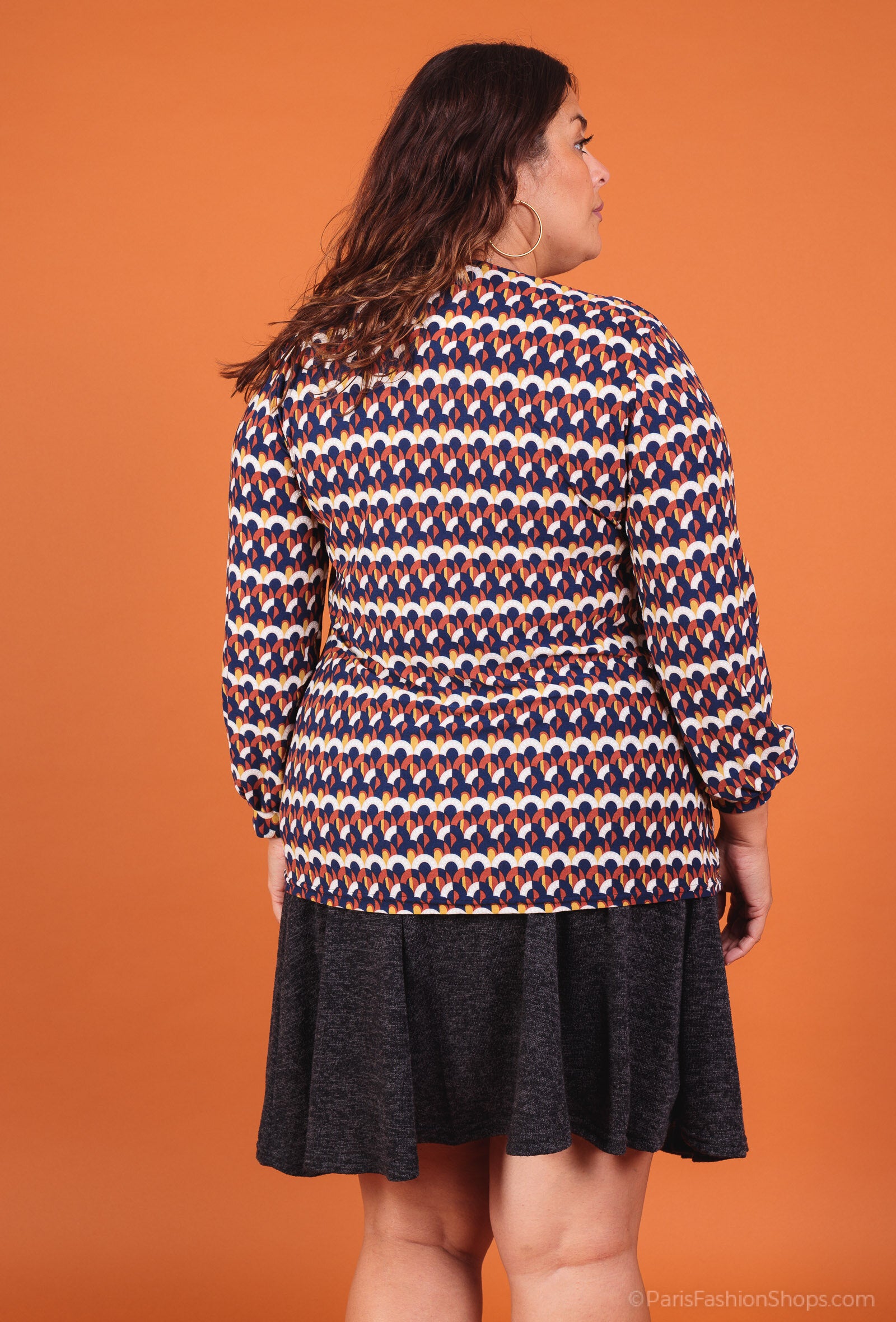 Plus Size Printed Tunic