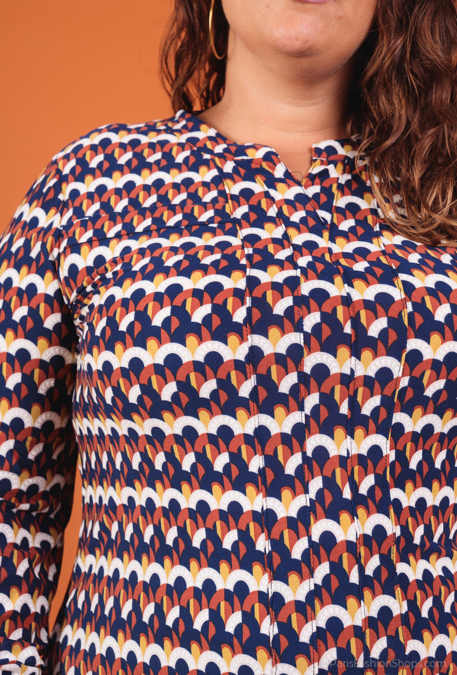 Plus Size Printed Tunic