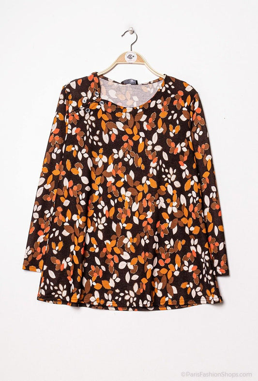 Plus Size Printed Tunic