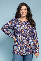 Plus Size Mönstrad Tunika