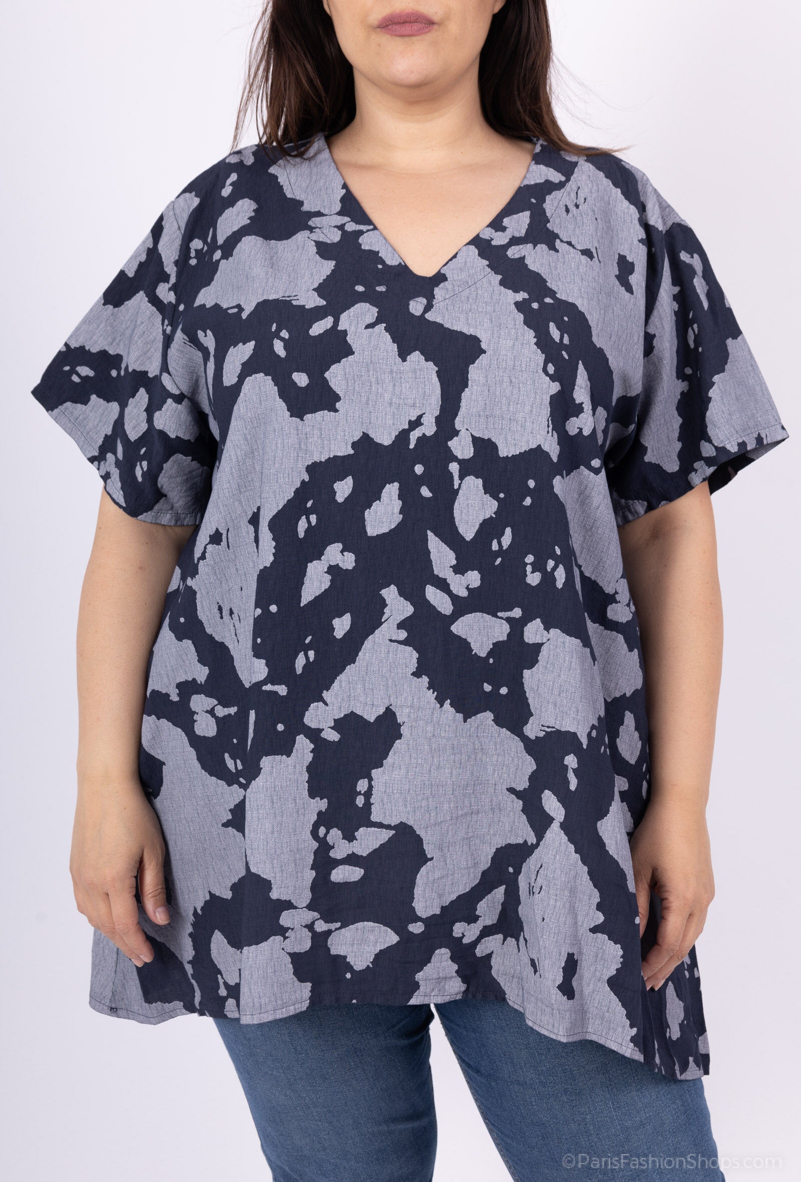 Plus Size Printed Tunic