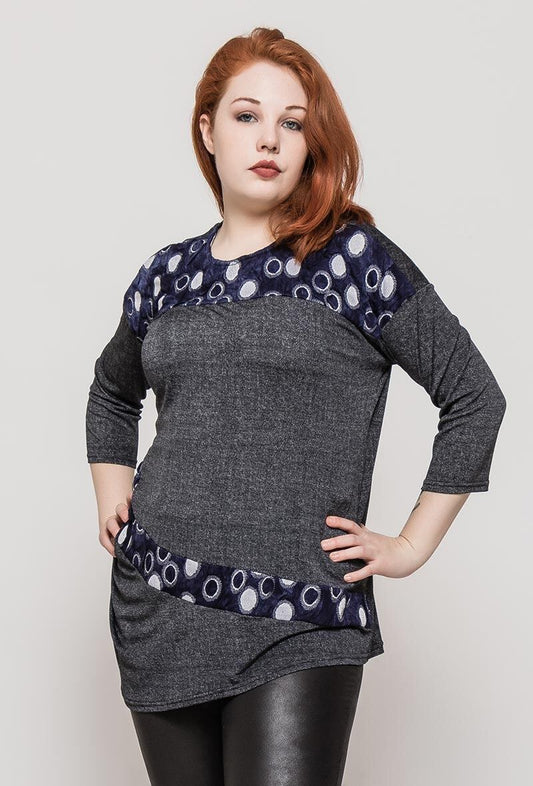 Plus Size Printed tunic