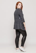 Plus Size Tryckt Tunika