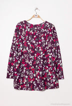 Plus Size Mönstrad Tunika