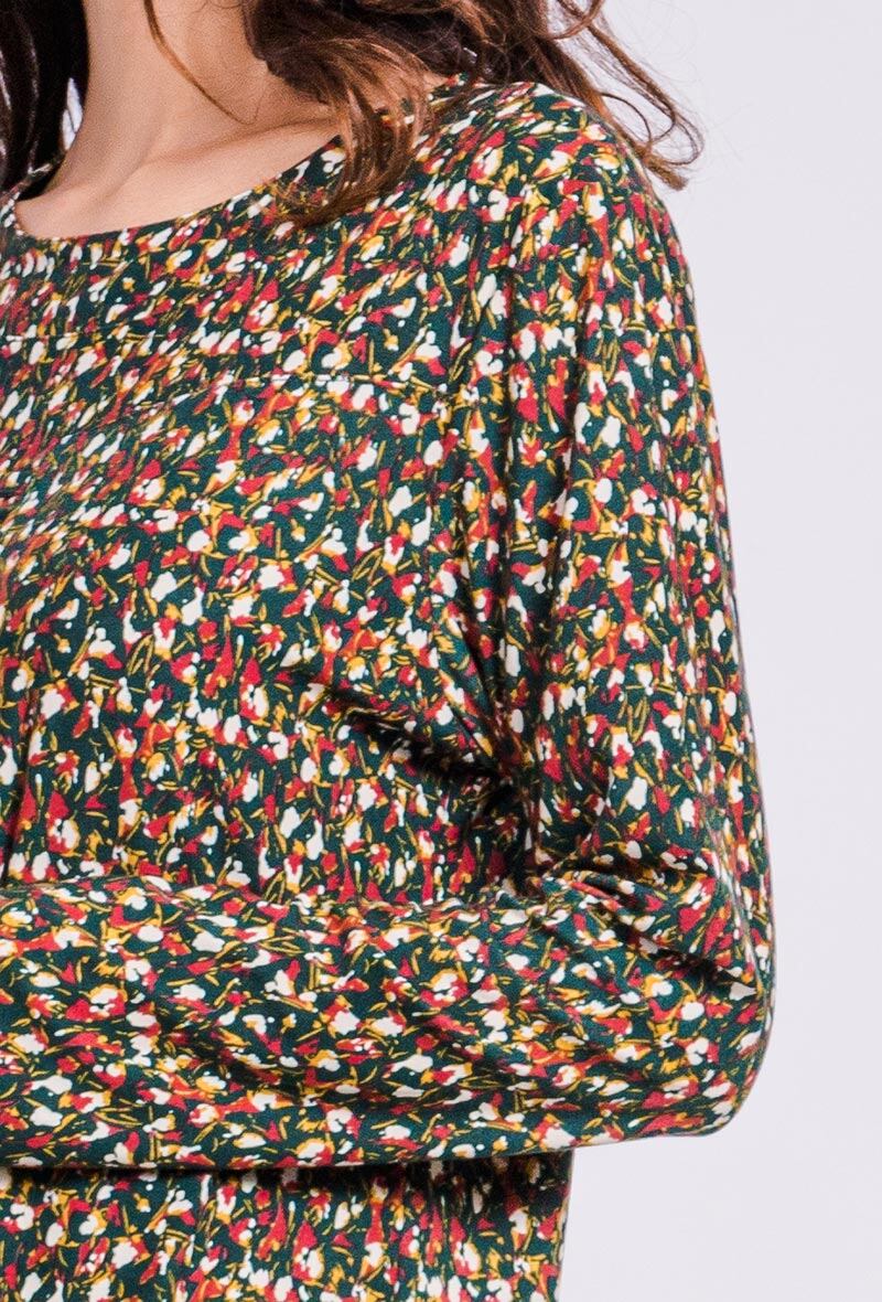 Plus Size Tryckta Tunika