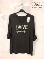 Plus Size Love Yourself Tunic