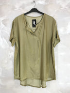 Plus Size Short sleeve tunic in Lyocell T38 at T50